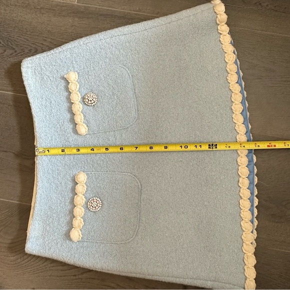 NWT Marc Jacobs Baby Blue Tweed Skirt (Sz 0) - Picture 12 of 12